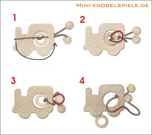 Lsung Mini Knobelspiele Das Lok-Puzzle