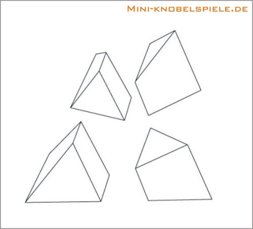 Lsung Mini Knobelspiele Die zersgte Pyramide
