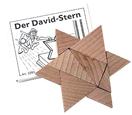 Holzpuzzle Der David-Stern