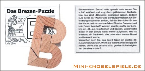 Holz Puzzle Das Brezen-Puzzle