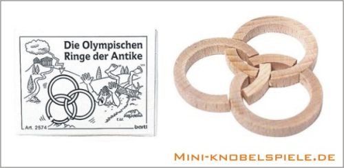 Holz Puzzle Die Olympischen Ringe der Antike