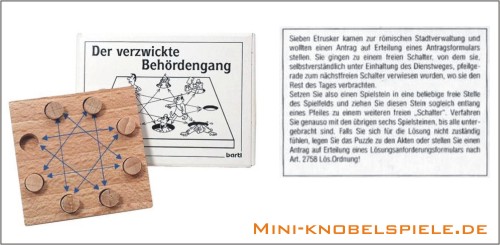 Mini Knobelspiel Der verzwickte Behrdengang