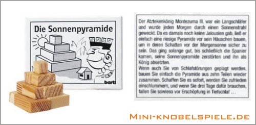 Mini Knobelspiel Die Sonnenpyramide