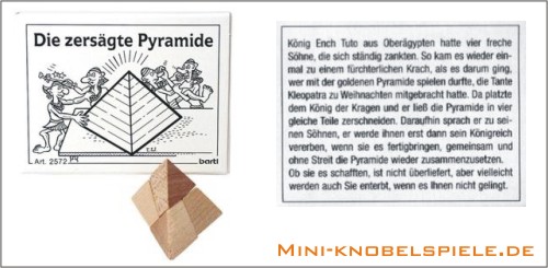 Mini Knobelspiel Die zersgte Pyramide