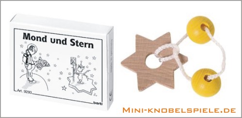 Mini Knobelspiel Mond und Stern