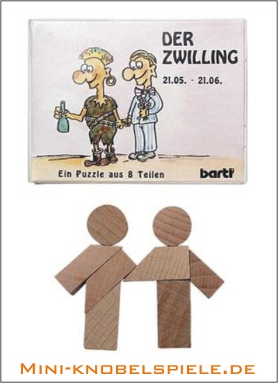 Sternzeichen Puzzle Zwillinge